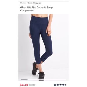 Gap GFast Mid-Rise Capris with Sculpt Compression